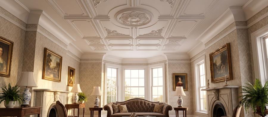 KL110A-P Cove Foam Crown Molding 6.5 Ft. L x 4 in W (Covers / 292.5 Ln. Ft.) Plain White P